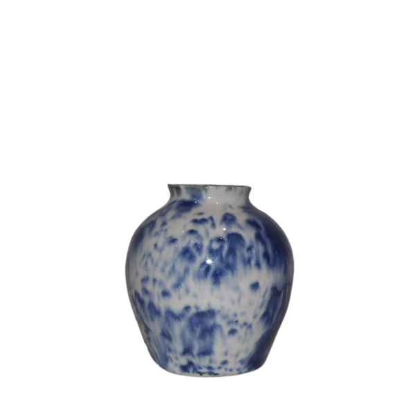 Blue Speckled Vase Small