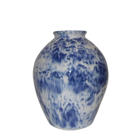 Blue Speckled Vase Large